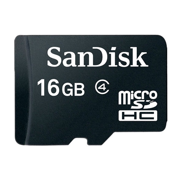 Карта памяти SanDisk Class 4 microSDHC 16GB
