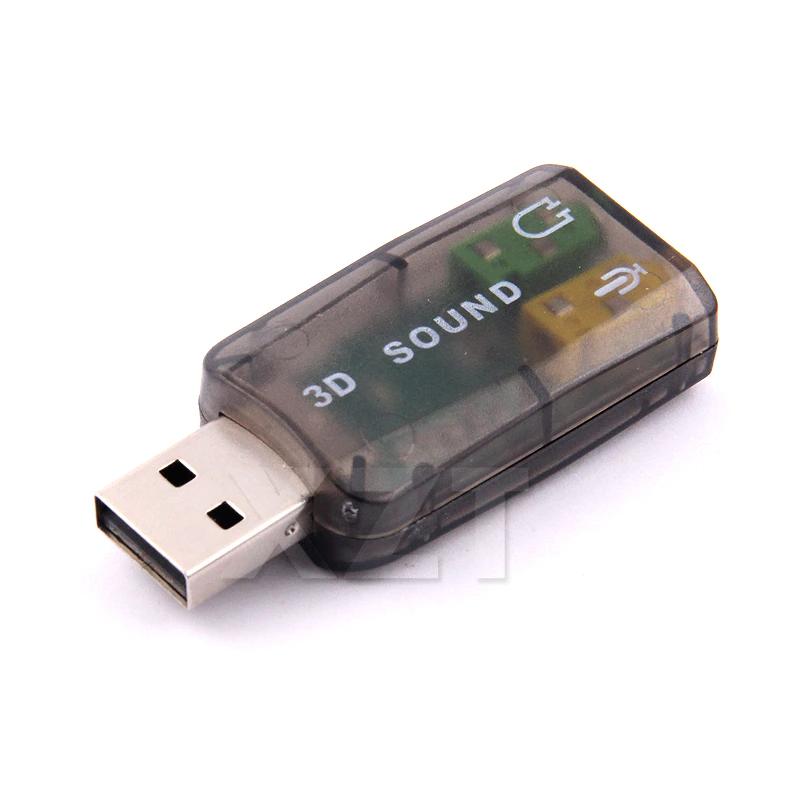 USB 5.1 Звуковая карта — Адаптер для 3D Аудио с Микрофоном