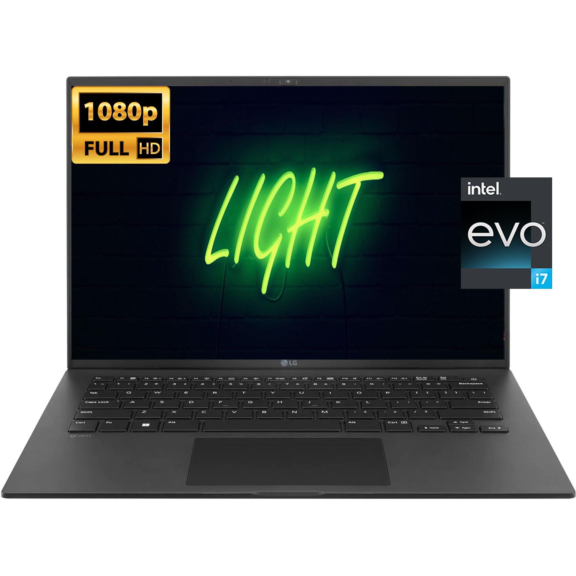 LG gram 14 Lightweight Laptop, WUXGA (1920 x 1200) IPS Non Touch Display, Intel Evo i7-1260P 12 Core Processor, Windows 11 Home, 1TB SSD 16GB RAM LPDD4 4266MHz Windows 11 Home 1 TB