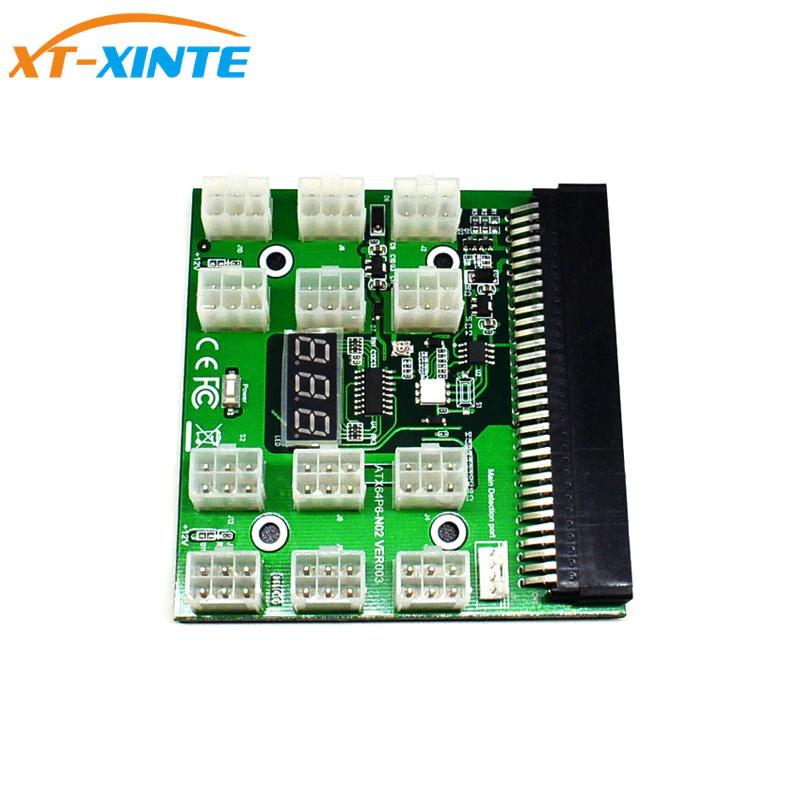 PCI-E 12V 64Pin to 12x 6Pin Power Supply Server Adapter Breakout Board for HP 1200W 750W PSU Server GPU BTC Mining