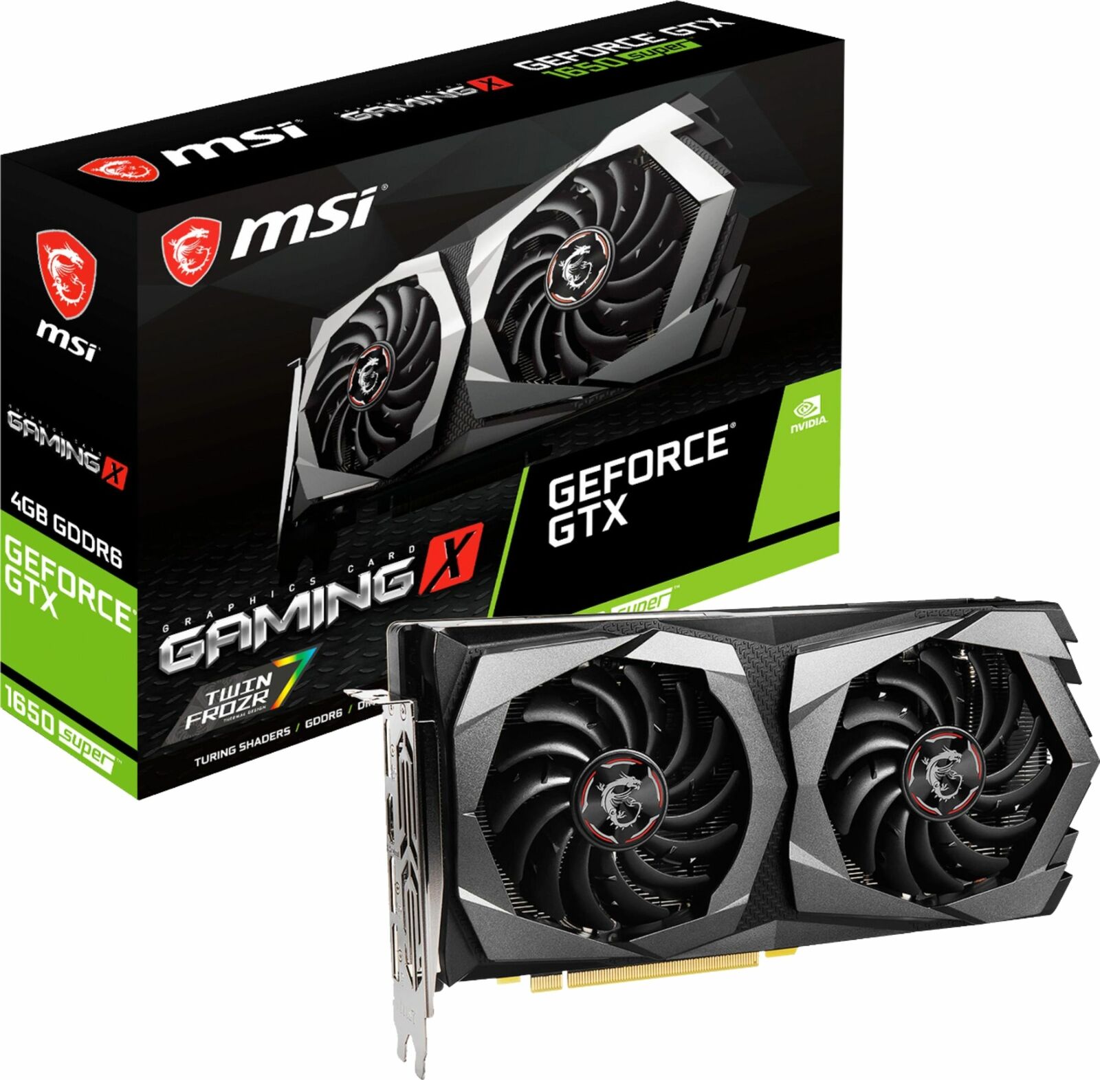 MSI — NVIDIA GeForce GTX 1650 SUPER 4GB GDDR6 PCI Express 3.0 Graphics Card