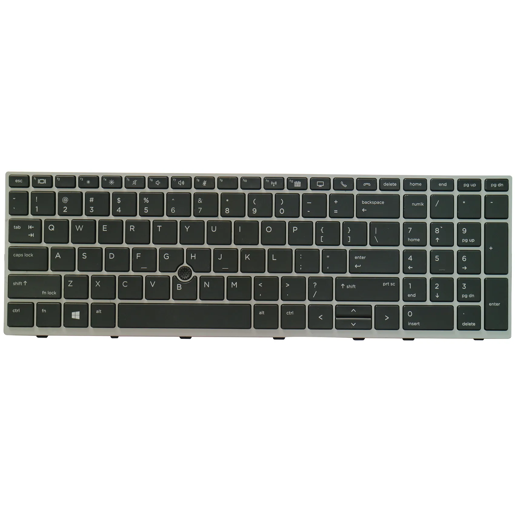 AUTENS Keyboard for HP EliteBook 850 G5, 850 G6, 755 G5, 755 G6, ZBook 15u G5, 15u G6 Laptop Silver Frame (No Backlight), US Laptop Keyboard Replacement