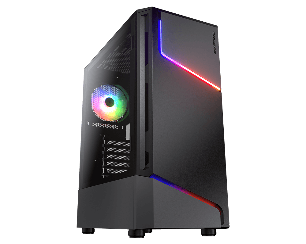 Cougar Battleship Gaming Desktop | i3-12100F | 32GB | RTX 4060 8GB | 512GB NVME | WiFi Built-In