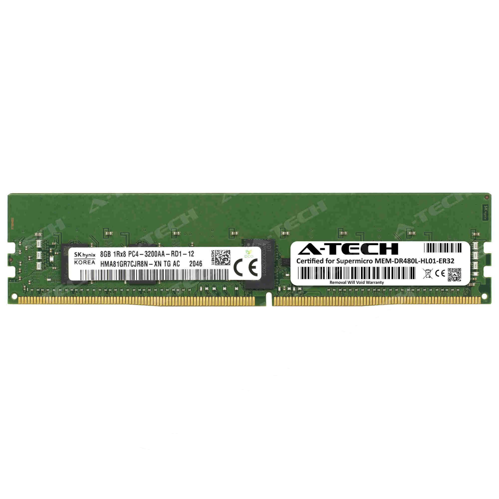 Серверная память Supermicro Hynix 8GB DDR4 3200MHz ECC Registered RAM