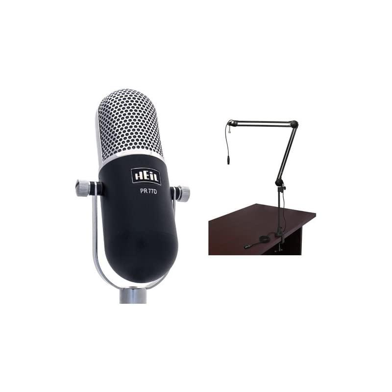 PR77D Vintage Microphone Broadcast Bundle Black