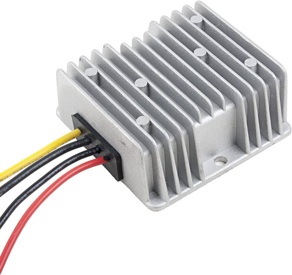 uxcell Power Converter Regulator DC 12V/24V(9V~35V) to DC 5V 20A 100W Waterproof Voltage Convert Transformer