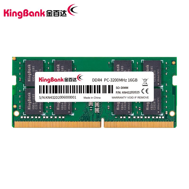 KINGBANK 16GB DDR4 3200 1.2v 260-Pin SO-DIMM Notebook memory module 16GB Green