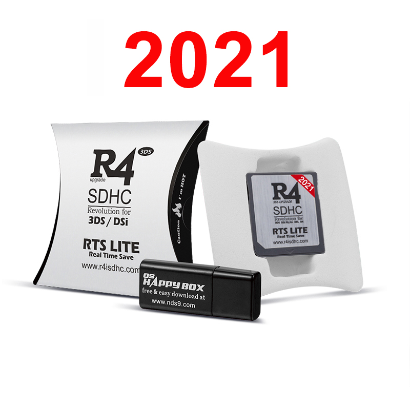 2021 New R4I SDHC RTS LITE Flash Card Adapter for DS DSI 2DS 3DS New3DS & All DS Consoles — Silver