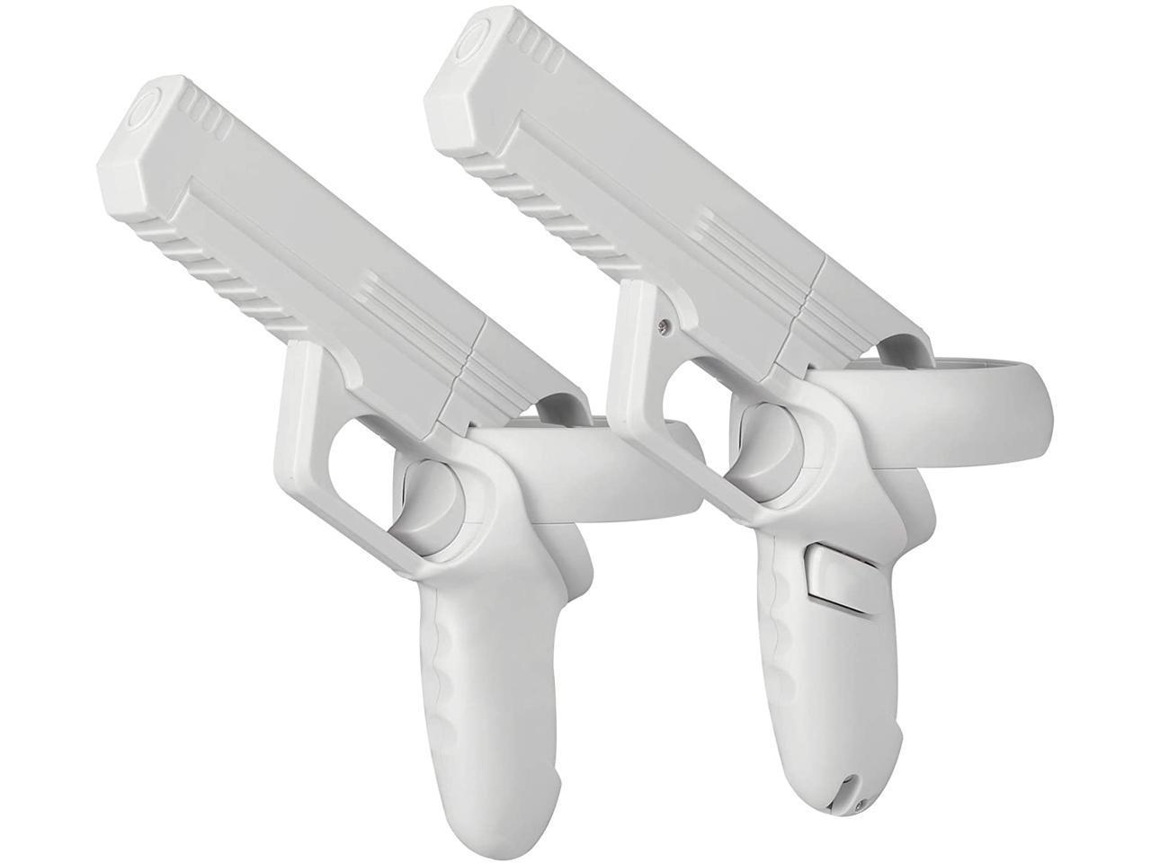 VR Game Gun Controller Quest 2 Controllers Pistol Case Enhanced FPS Gaming Experience -Compatible with Pistol Whip VR Game White