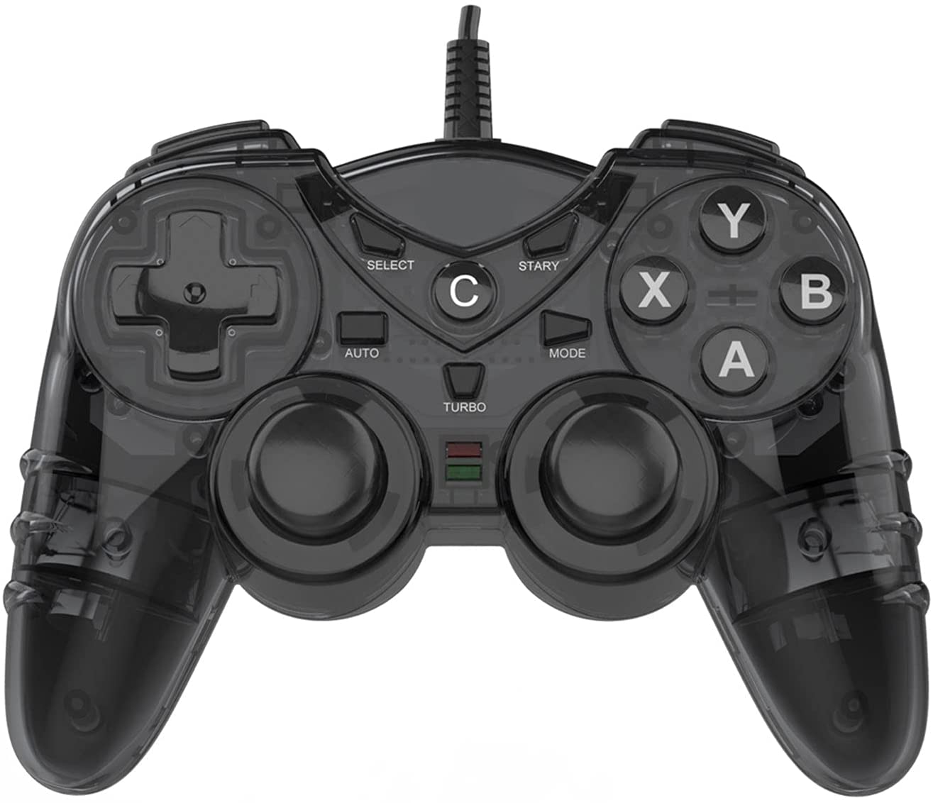 Game Controller for PC PS3,Wired PS3 Controller for Windows 7/8 /8.1/10/ Laptop, TV Box Playstation 3 USB Steam Gamepad Joystick Joypad with Dual Vibration Feedback Turbo Trigger