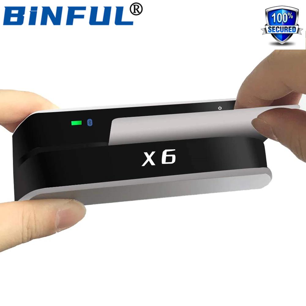 1Set NFUL Bluetooth USB 3 Tracks msr X6(BT) VIP Card Reader Writer Encoder Mini Portable