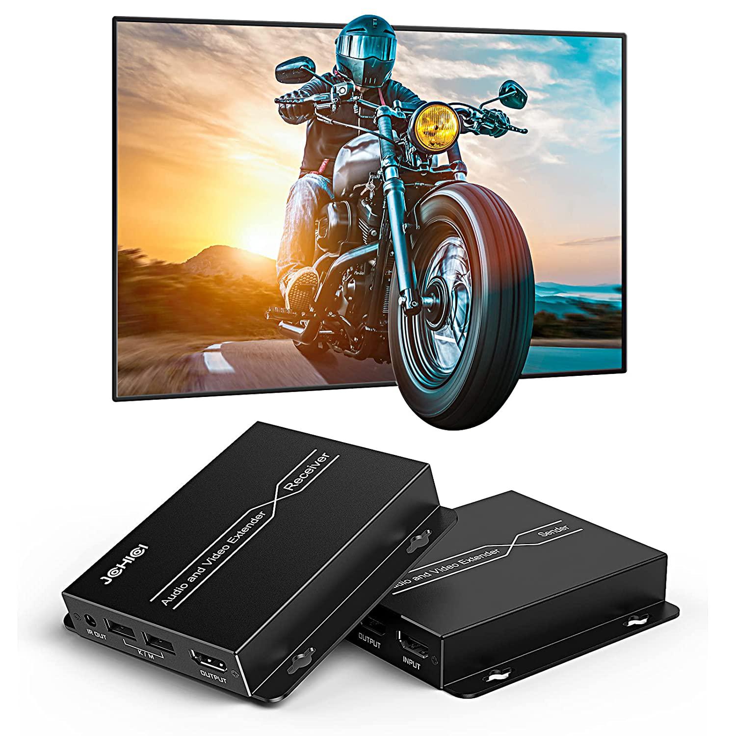 JCHICI HDMI KVM Extender: Удлинитель HDMI до 250м с поддержкой USB и IR