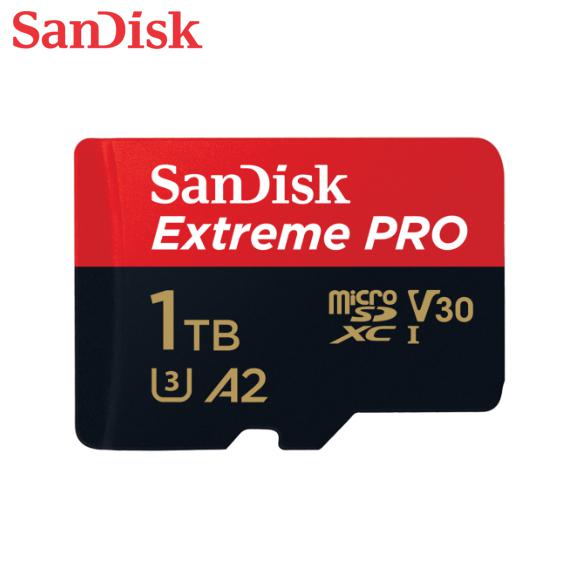 Карта памяти SanDisk 1TB Extreme PRO microSDXC UHS-I U3 V30 для 4K UHD видео