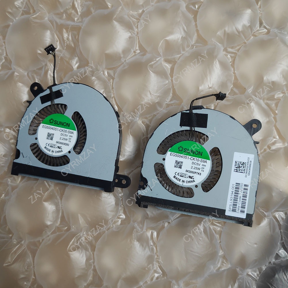 DBTLAP Laptop GPU + CPU Cooling Fan For HP TPN-C149 ENVY X360 15m-ed L93193-001 L93194-001 EG50040S1-CK00-S9A EG50040S1-CK10-S9A