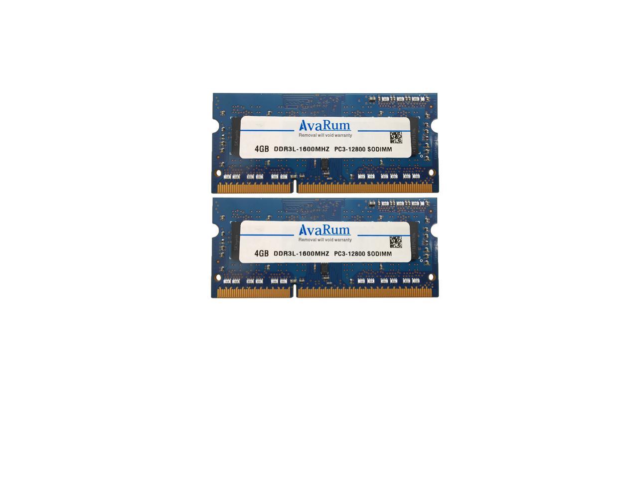 HMT451S6BFR8A-PB Hynix Replacement 8GB (2 x 4GB) DDR3L-1600 PC3L-12800 SODIMM for Laptops by Avarum Ram Non-ECC Unbuffered Single Rank X8 Memory