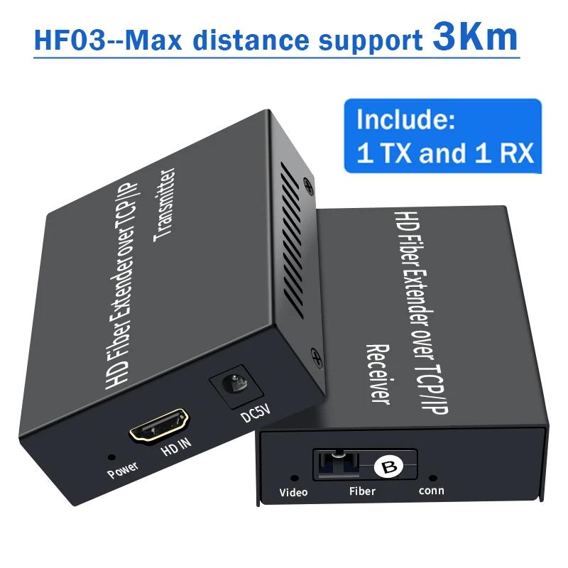 Экстендер HDMI по оптоволокну 20 км с разъемом EU (HF03-TX и RX) — 1080P