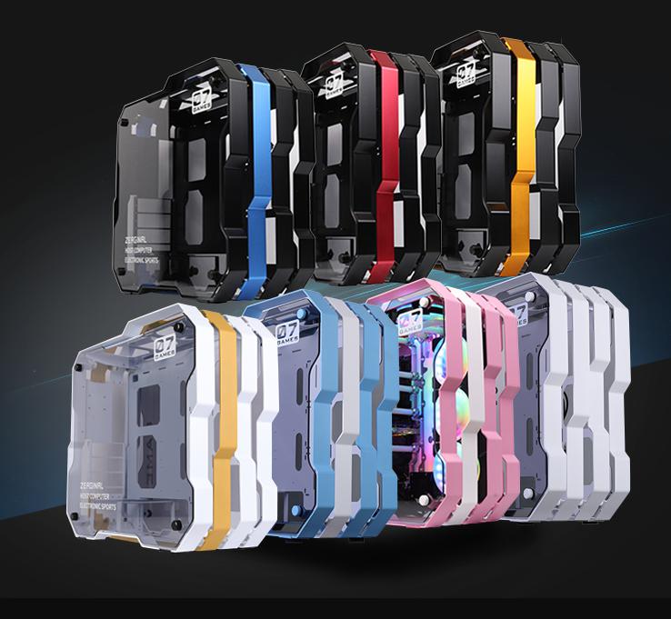 Zeaginal ZC-07 White ATX/Micro ATX Non-Fan With Side Window Support 360mm Radiator Support M-ATX/ ATX Motherboard USB3.0 Version Aluminum PC Case