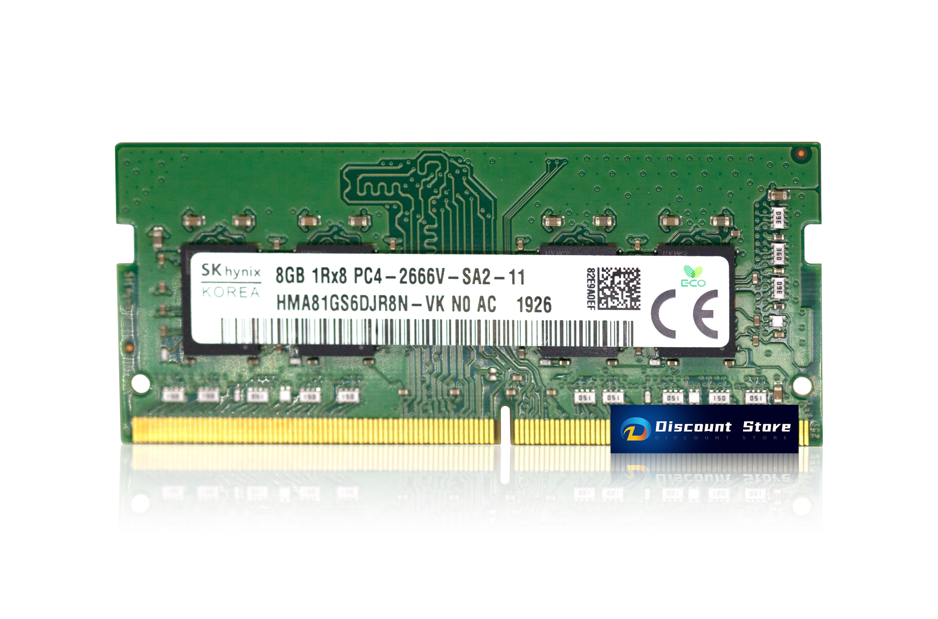 SK Hynix 8GB 1X8GB HMA81GS6DJR8N-VK DDR4 1Rx8 PC4-2666T SODIM 260-PIN Laptop Memory Ram