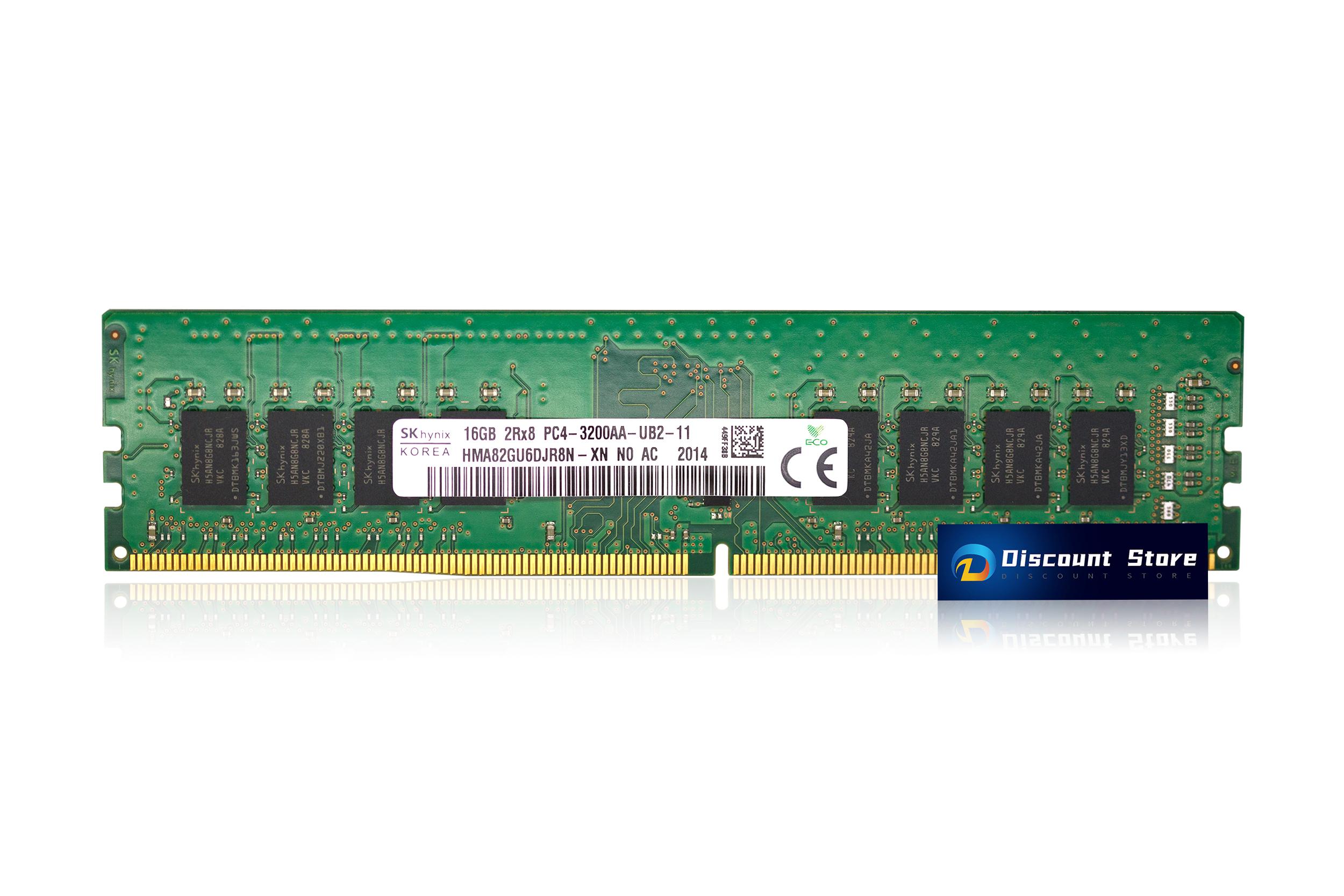 SK Hynix HMA82GU6DJR8N-XN 16GB DDR4 3200 2Rx8 PC4-3200AA 288-pin Desktop PC Memory