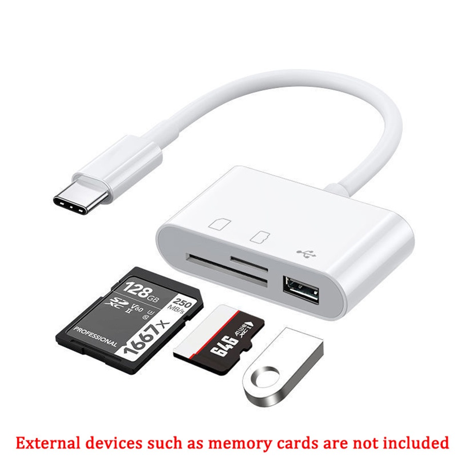 Card Reader 3-in-1 Mobile Phone Tablet Connected with Type C to USB SD TF Multifunctional Conversion Cable