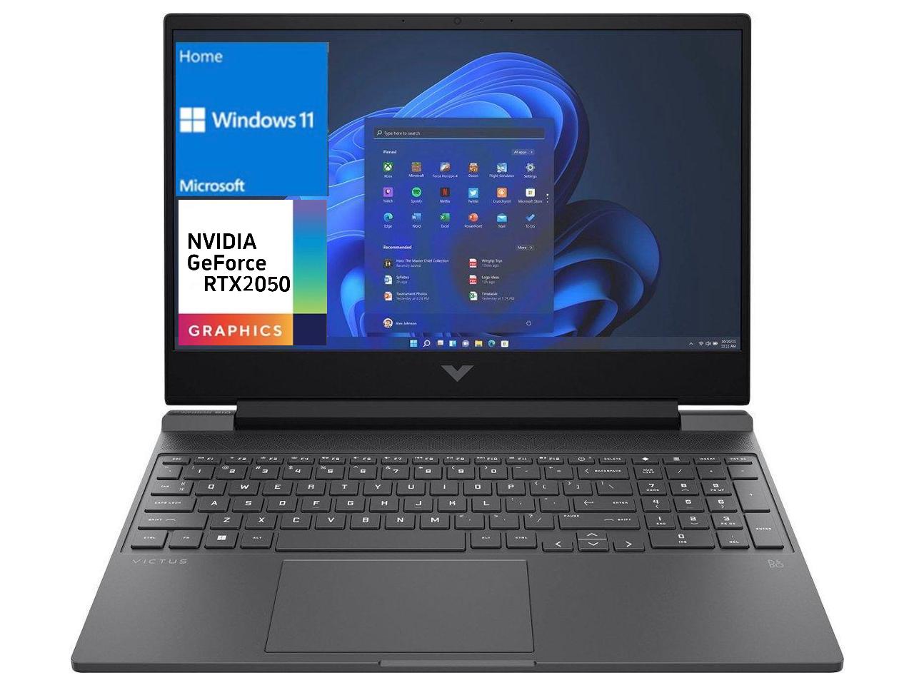 HP Victus 15.6″ FHD Gaming Laptop;AMD Ryzen 5 7535HS;NVIDIA GeForce RTX 2050;Wi-Fi and Bluetooth;Win 11 Home(16GB RAM|512 GB SSD),Mica Silver