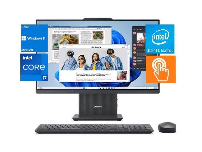 Lenovo IdeaCentre AIO i 27″ All-in-One Touch Desktop,Intel Core i7-13620H,Wi-Fi 6 and Bluetooth 5.1,32GB RAM,1 TB SSD,Windows 11 Home