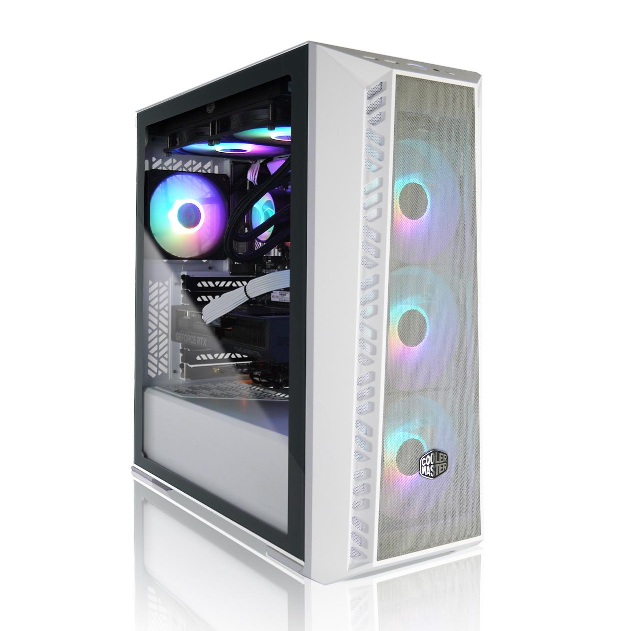 AVGPC Frost Series Gaming PC — Intel Core i5-14600K, RTX 4060 8GB, 32GB 5600MHz DDR5 dual channel, 1TB NVME M.2 SSD, Hyper 212 RGB Cooler, Wifi/AC, USB C, Cooler Master 520 white Case, Windows 11