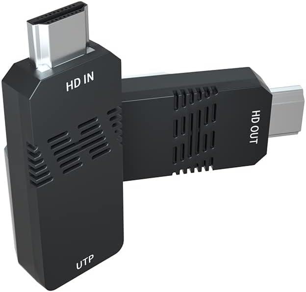 HDMI Extender 165ft Audio Video 1080P Over Cat5 Cat6,Ethernet Cable Transmit Lossless Signal HDMI Long Distance Extension Adapter