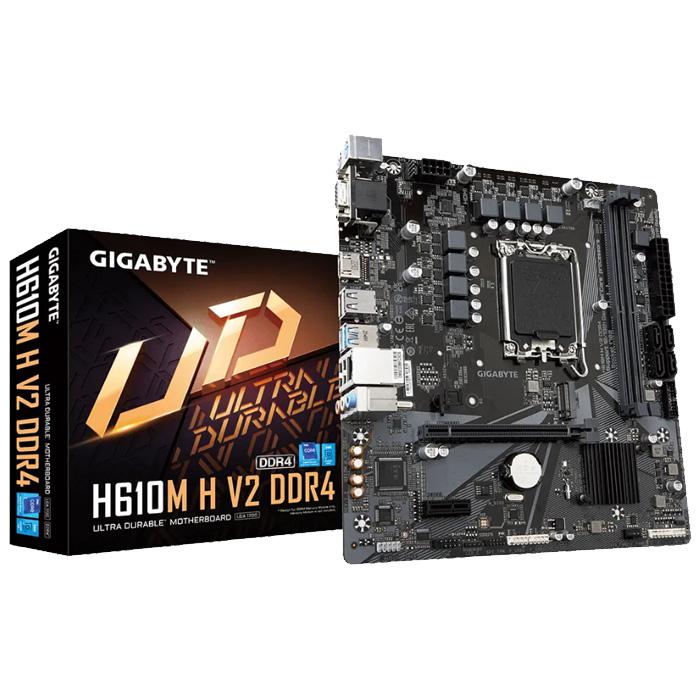 GIGABYTE H610M H V2 DDR4 motherboard (LGA1700) Supports 13th Generation Intel® Core Processors and 12th Generation Intel® Core, Pentium® Gold and Celeron® Processors*