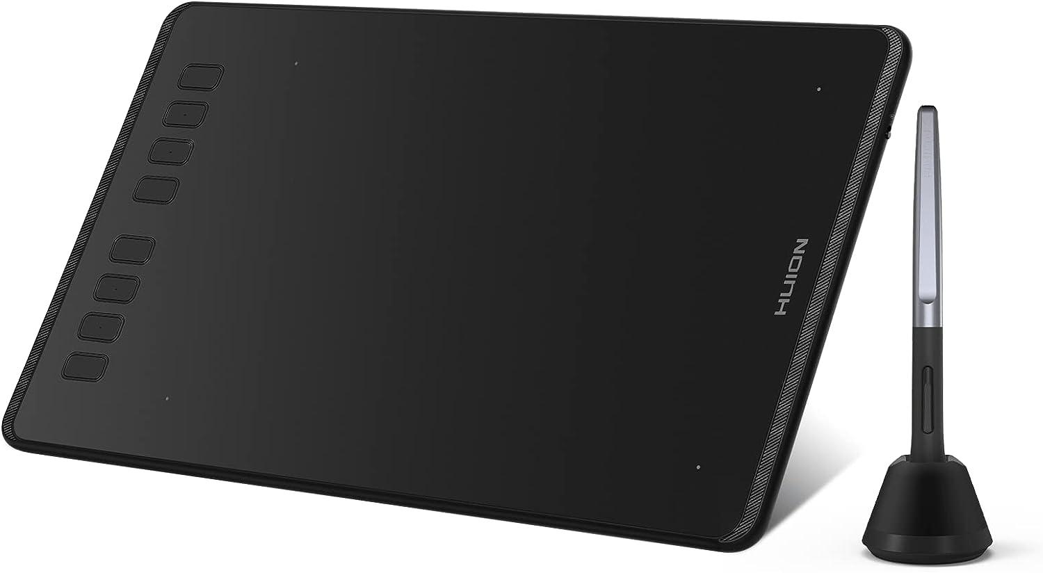 Huion Inspiroy H950P Graphics Drawing Tablet with Tilt Feature Battery-Free Pen 8192 Pressure Sensitivity and 8 User-Defined Shortcuts,Compatible with Mac, Linux(Ubuntu), Windows PC, and Android