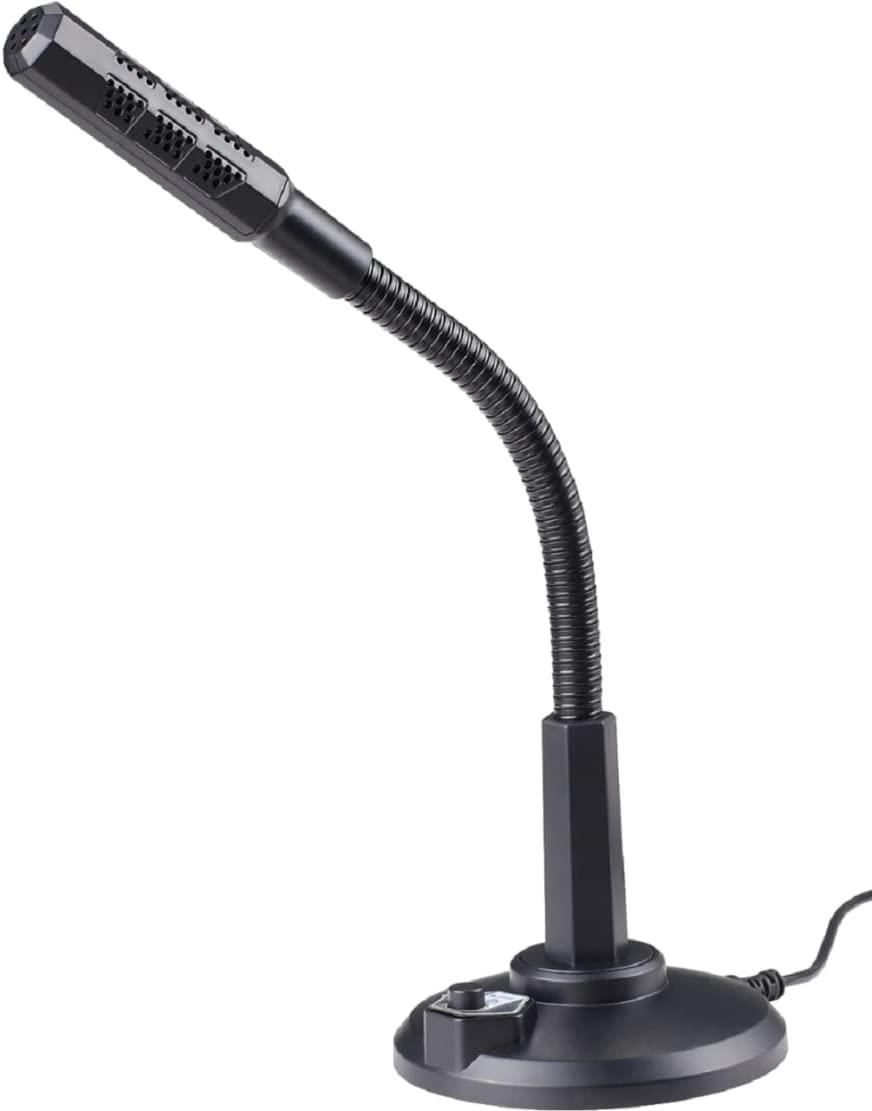 USB Computer Microphone, Mini Gooseneck Desktop Microphone for Computer Laptop PC.Plug and Play Great for Skype, YouTube, Gaming with Laptop Pc MacBook