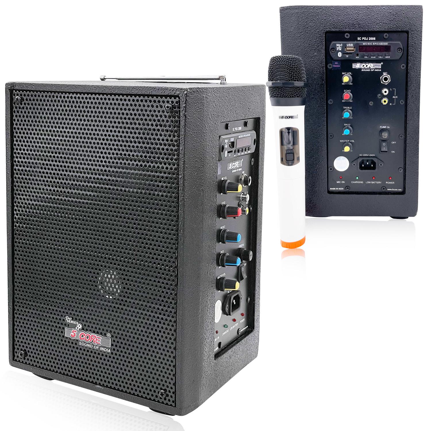 5 Core Karaoke Machine Microphone Bluetooth For Adults Karaoke Machine Rechargable 10″ Kareoke Speaker With Microphone PDJ-2006BT