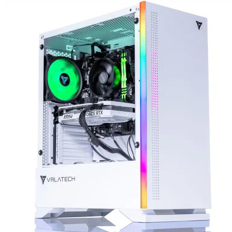 VRLA Tech Gaming PC Desktop GeForce RTX 4060 Ryzen 5 5500 16GB 3200 DDR4 500GB NVMe 500W PSU Windows 11 Bluetooth