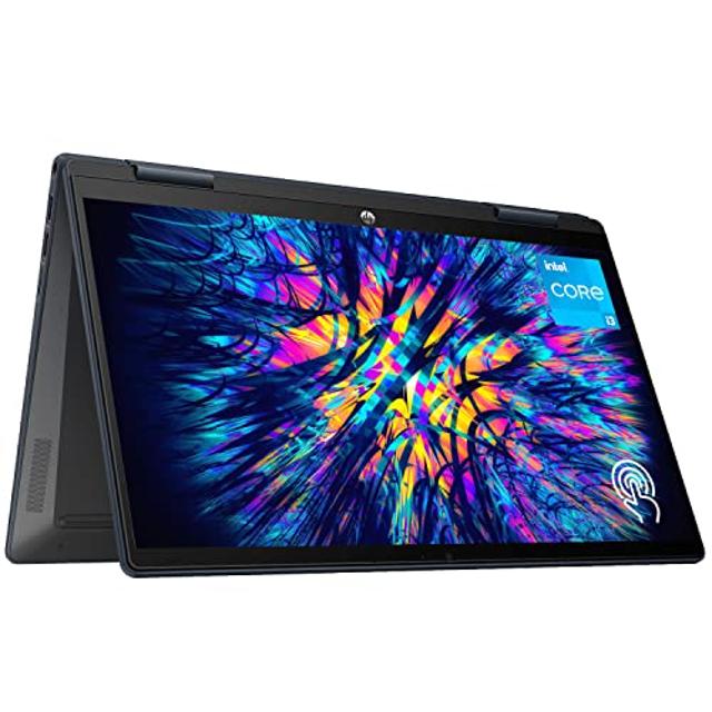 HP Pavilion x360 2-in-1 Laptop, 14″ FHD Touch Screen, 12th Gen Intel i3-1215U, 8GB RAM, 512GB SSD, HDMI, Micro SD Card Reader, Wi-Fi, Windows 11 Home, Space Blue