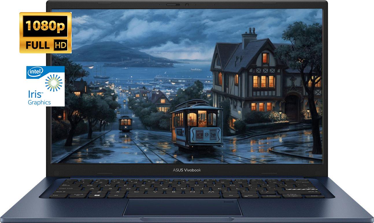 ASUS Vivobook Laptop 14″ Full HD Intel core 12th Gen  i3-1215U 16GB RAM 512GB SSD Intel Iris Xe Graphics HDMI 1.4 USB-C 3.2 Bluetooth, Wi-Fi 6E Windows 11 Pro Blue