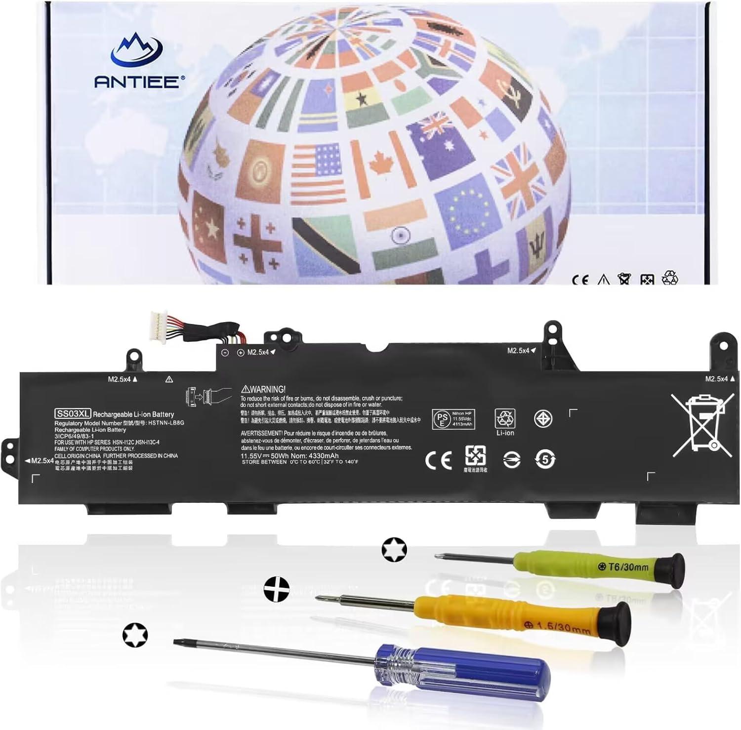 SS03XL 933321-855 Battery for Hp EliteBook 840 G5 G6,EliteBook 730 735 740 745 830 846 G5,EliteBook 735 745 830 G6,ZBook 14U G5 G6 SS03050XL 932823-421 933321-852 932823-1C1 HSN-I13C-4 HSTNN-LB8G 50Wh