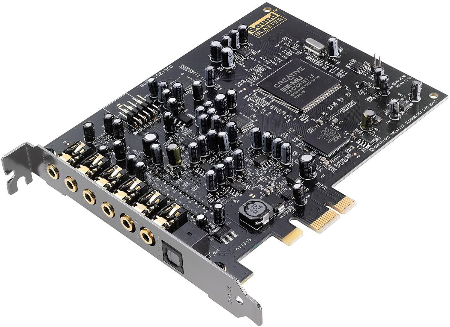Creative Sound Blaster Audigy PCIe RX 7.1 Sound Card with High Performance Headphone Amp