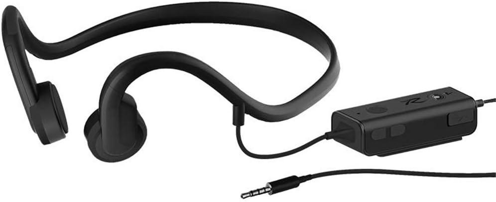 Bone Conduction Headphones, Open Ear Sports Headphone, with IP8 Waterproof Sweatproof and Noise Reduction Microphone, for Running, Sports, Fitness,Black
