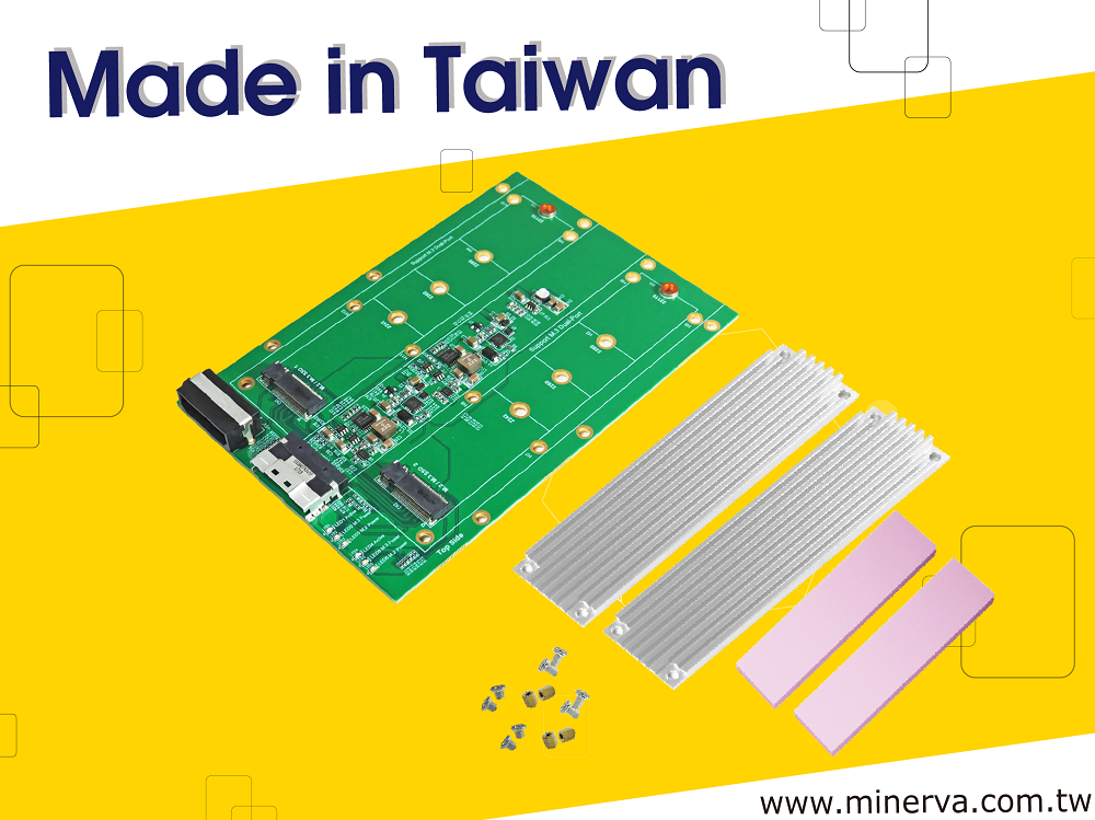 PC802A — SlimSAS 8-Lane (SFF-8654 8i) to M.2 NVMe SSD for Intel TriMode RSP3DD080F