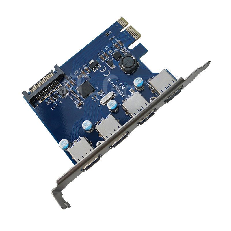 Weastlinks PCIE to 4 Ports USB 3.0 PCI-e Adapter PCI Express USB 3.0 4 Port HUB 5.0Gbps FL1100 Chipset